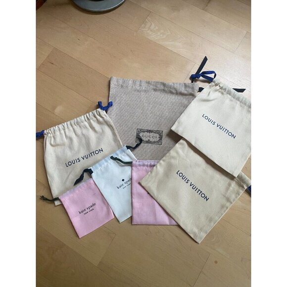 6 Designer dust bags louis vuitton gucci - Picture 1 of 3